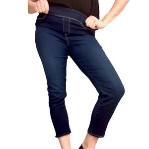Gloria Vanderbilt All Around Slimming Effect Pull On Jeggings Dark Blue Size 10